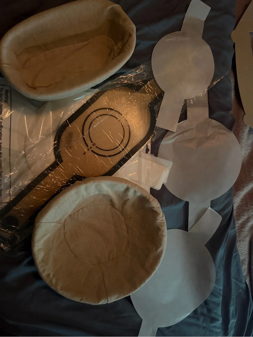 Banneton Round & Oval Bread Proofing Baskets with  Liners & slings